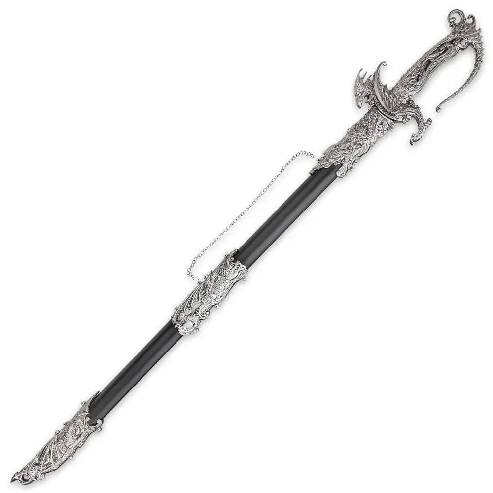 【新品・未使用】龍 辰 装飾刀 専用箱付き Amazon.com: Dreadfire 龍裝飾劍和金屬重音劍鞘附衣架- 不銹鋼